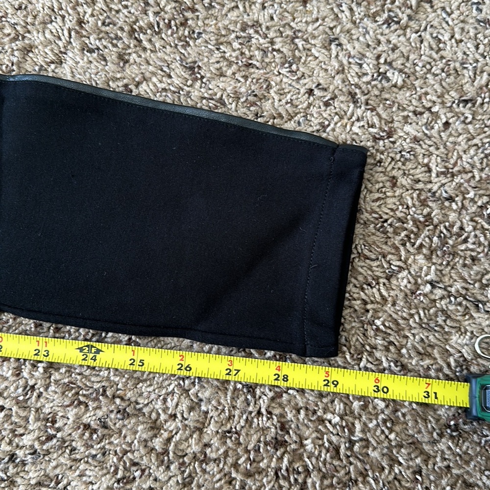 NWT Tart (Evereve) High Waisted Sylvia Ponte Pant w/Faux Leather Black Medium - Picture 14 of 14